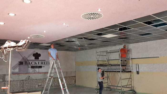 Ausbau einer Schäfer Bäckerei Filiale in Paderborn